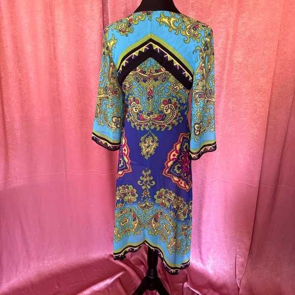 Sheer boho tunic dress by Rubber Ducky. SZ S - Picture 2 of 9